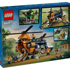 LEGO® City Jungle Explorer Helicopter at Base Camp 881 Piece Building Set (60437)