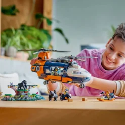 LEGO® City Jungle Explorer Helicopter at Base Camp 881 Piece Building Set (60437)