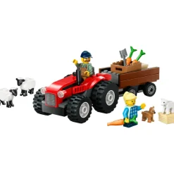 LEGO® City Red Farm Tractor with Trailer&Sheep Building Kit 60461