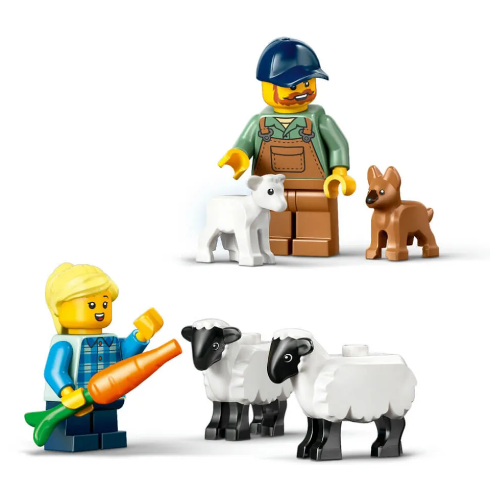 LEGO® City Red Farm Tractor with Trailer&Sheep Building Kit 60461