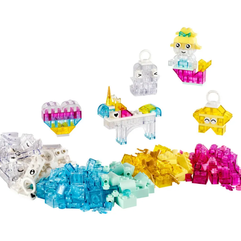 LEGO® Classic Magical Transparent Box 340 Piece Building Kit (11040)