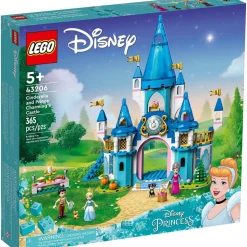 LEGO® Disney Cinderella and Prince Charming’s Castle 43206 Building Kit (365 Pcs)