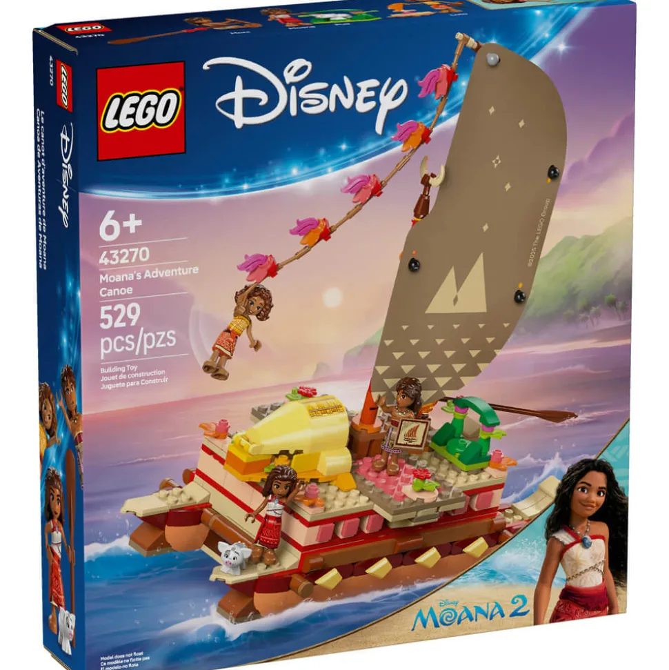 LEGO® Disney Princess Moana's Adventure Canoe Building Kit 43270