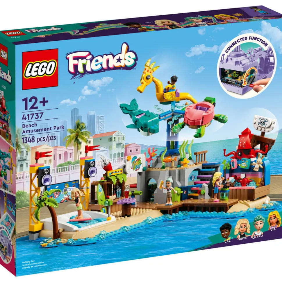 LEGO® Friends Beach Amusement Park 41737 Building Toy Set (1,348 Pieces)