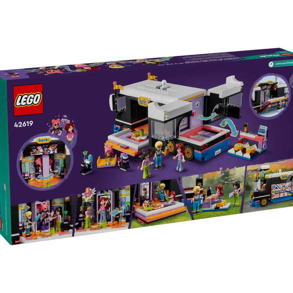 LEGO® Friends Pop Star Music Tour Bus Toy 42619