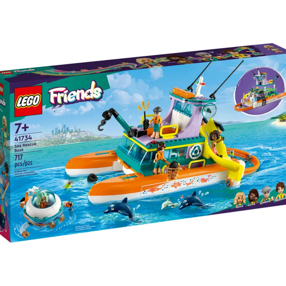 LEGO® Friends Sea Rescue Boat 41734 Building Toy Set (717 Pieces)