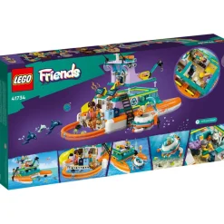 LEGO® Friends Sea Rescue Boat 41734 Building Toy Set (717 Pieces)