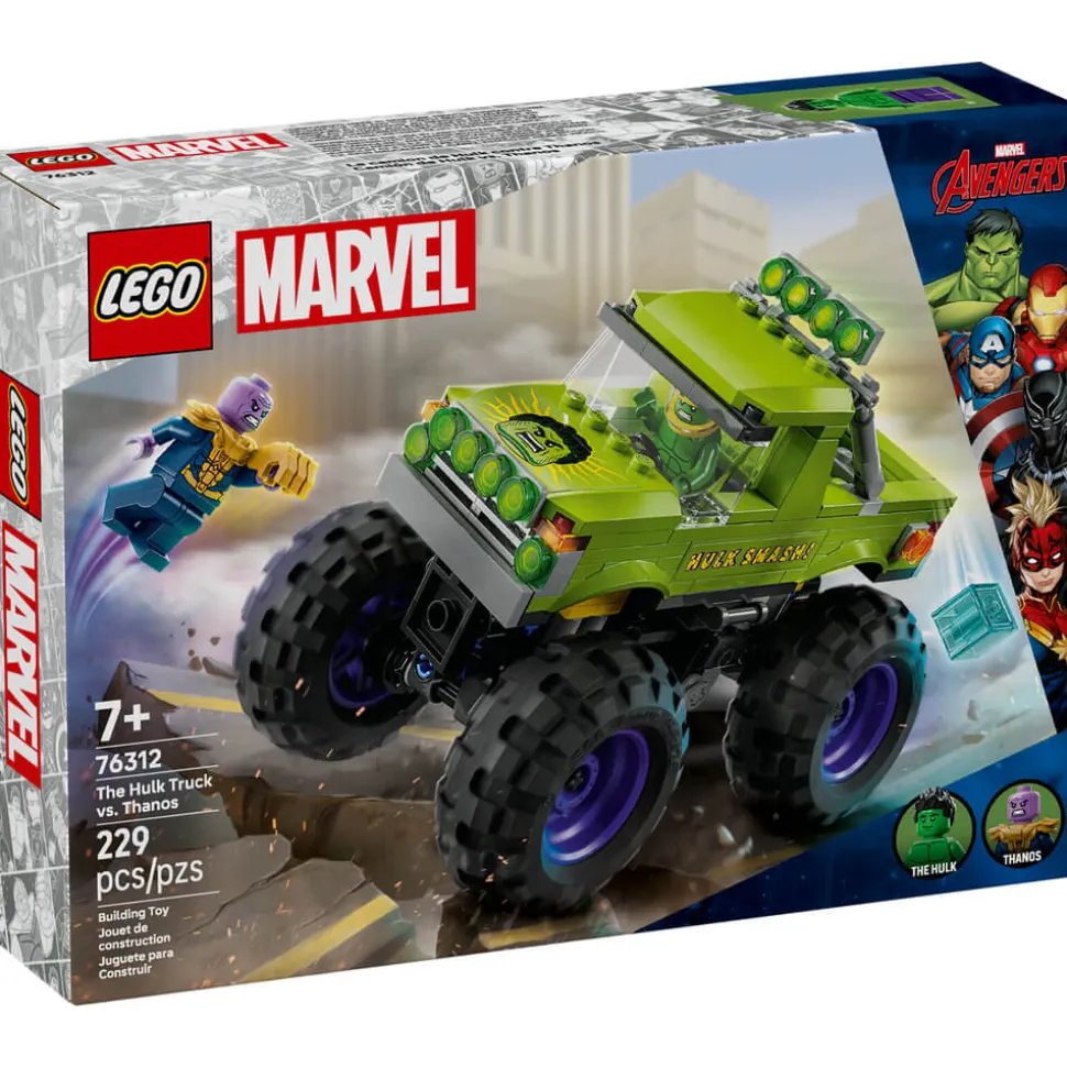 LEGO® Marvel The Hulk Truck vs. Thanos 229 Piece Building Kit (76312)