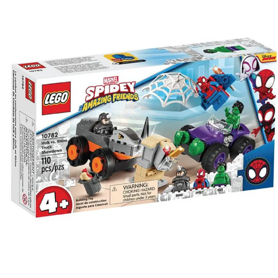 LEGO Spidey Amazing Friends Hulk vs. Rhino Truck Showdown Set