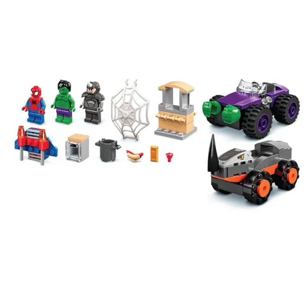 LEGO Spidey Amazing Friends Hulk vs. Rhino Truck Showdown Set