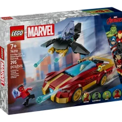 LEGO® Super Heroes Marvel Iron Man Car&Black Panther vs. Red Hulk Building Kit 76310