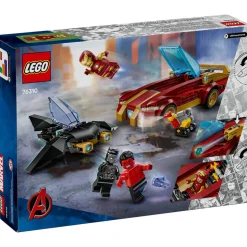 LEGO® Super Heroes Marvel Iron Man Car&Black Panther vs. Red Hulk Building Kit 76310