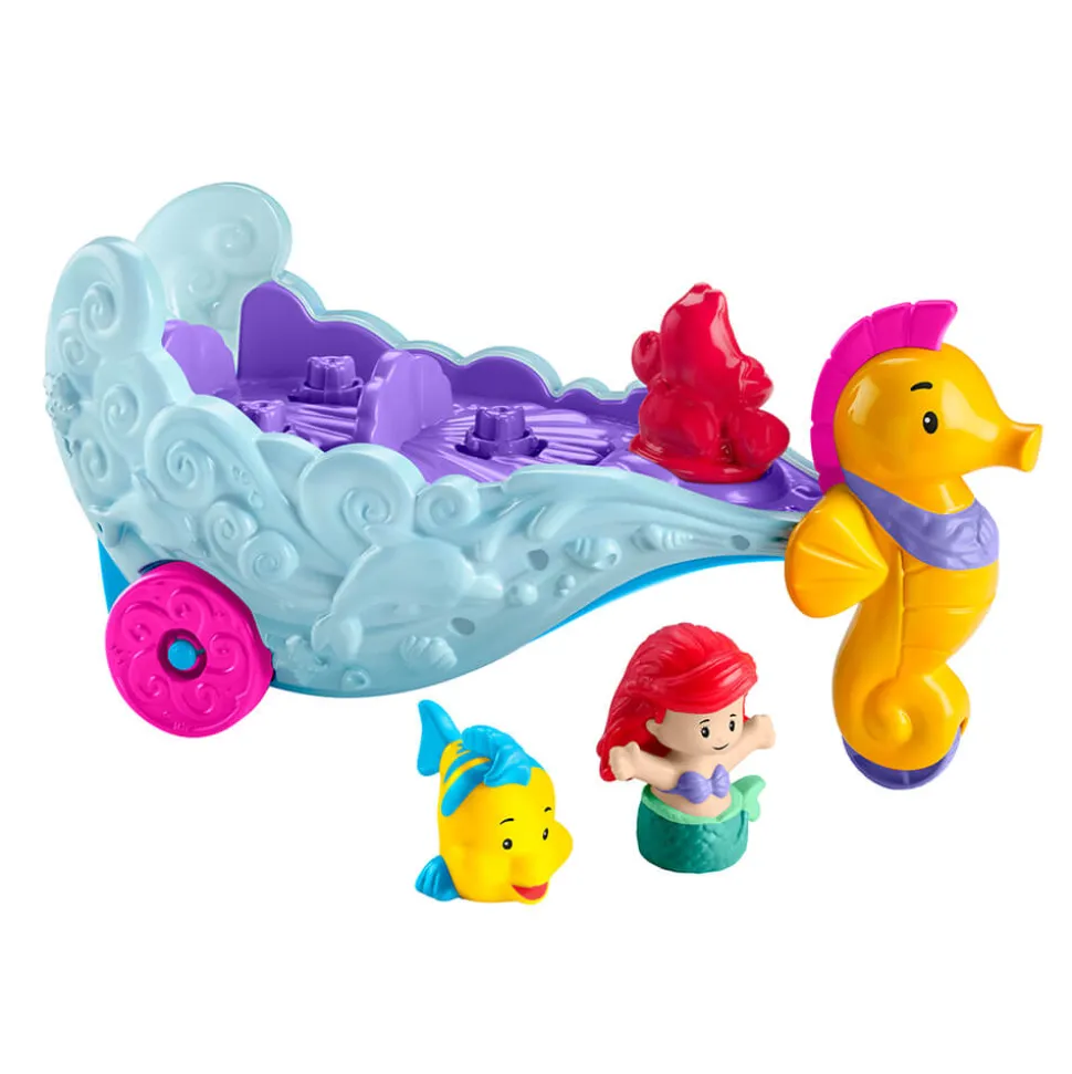 Little People Disney Princess Ariel's Light-Up Sea Carriage Playset