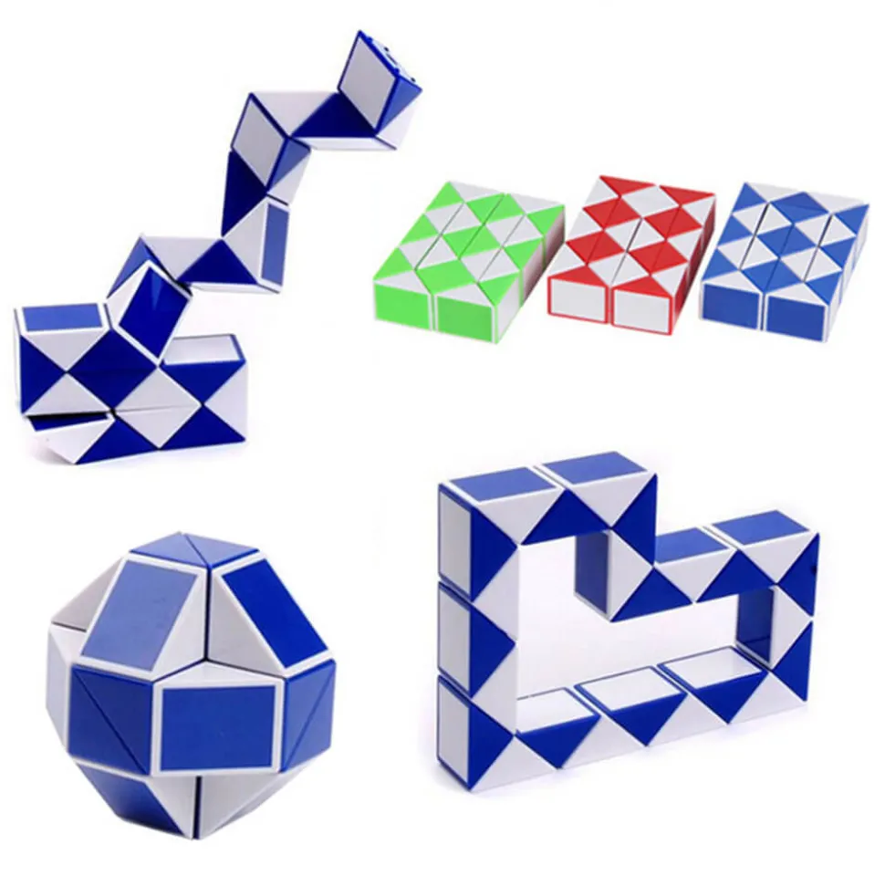 Magic Cube Snake Fidget (colors and styles may vary)