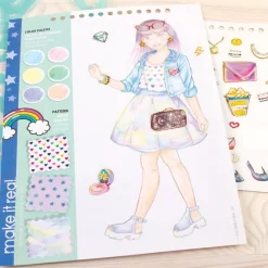 Make It Real Fashion Design Sketchbook: Digital Dream