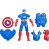 Marvel Avengers Captain America 4 Inch Battle Gear Action Figure