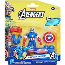 Marvel Avengers Captain America 4 Inch Battle Gear Action Figure