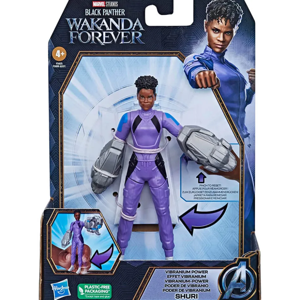 Marvel Black Panther Wakanda Forever Vibranium Power Shuri 6" Action F