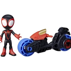 Marvel Spidey and His Amazing Friends 4" Miles Morales and Motorcycle