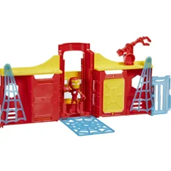Marvel Spidey and His Amazing Friends Stark Tower Playset with Iron Ma