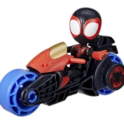 Marvel Spidey and His Amazing Friends 4" Miles Morales and Motorcycle