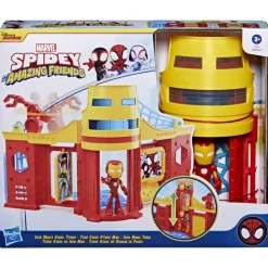Marvel Spidey and His Amazing Friends Stark Tower Playset with Iron Ma