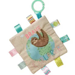 Mary Meyer Taggies Crinkle Me 6x6" Brave Explorer Sloth