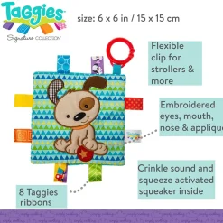 Mary Meyer Taggies Crinkle Me Brother Puppy