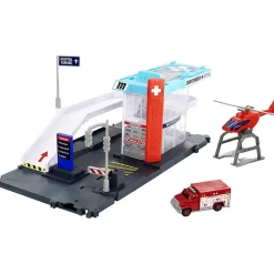 Matchbox Action Drivers Helicopter Rescue Playset