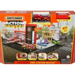 MATCHBOX ACTION DRIVERS Matchbox Fire Station Rescue Playset