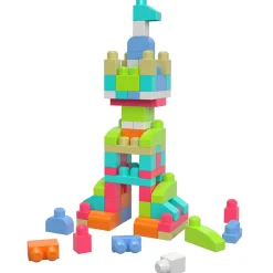 MEGA BLOKS 80 Piece Toy Blocks Big Building Bag