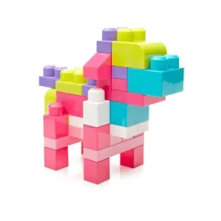 Mega Bloks Big Building Bag (Pink) (80 pieces)