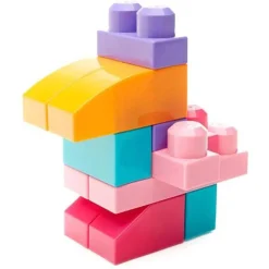 Mega Bloks Big Building Bag (Pink) (80 pieces)