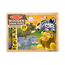 Melissa and Doug African Plains 24 Piece Wooden Jigsaw Puzzle