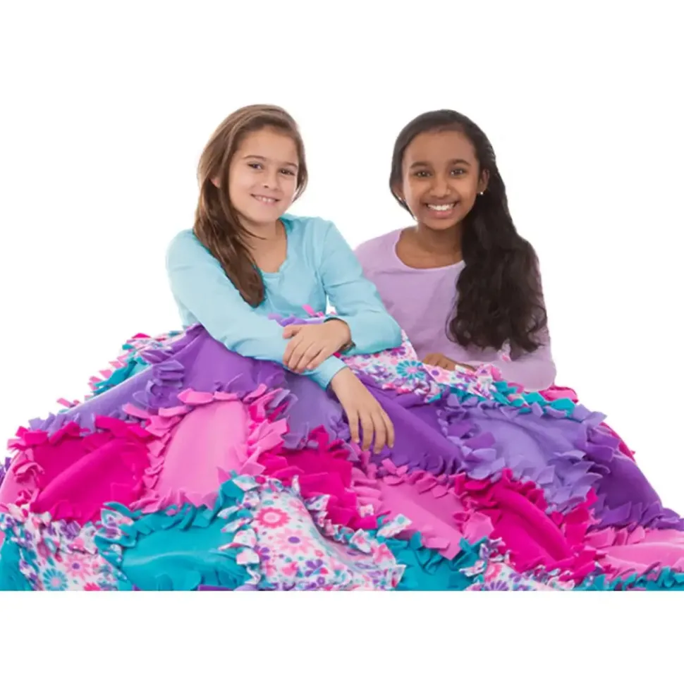 Melissa and Doug Created by Me Flower Fleece Quilt Kit