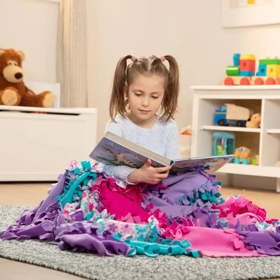 Melissa and Doug Created by Me Flower Fleece Quilt Kit