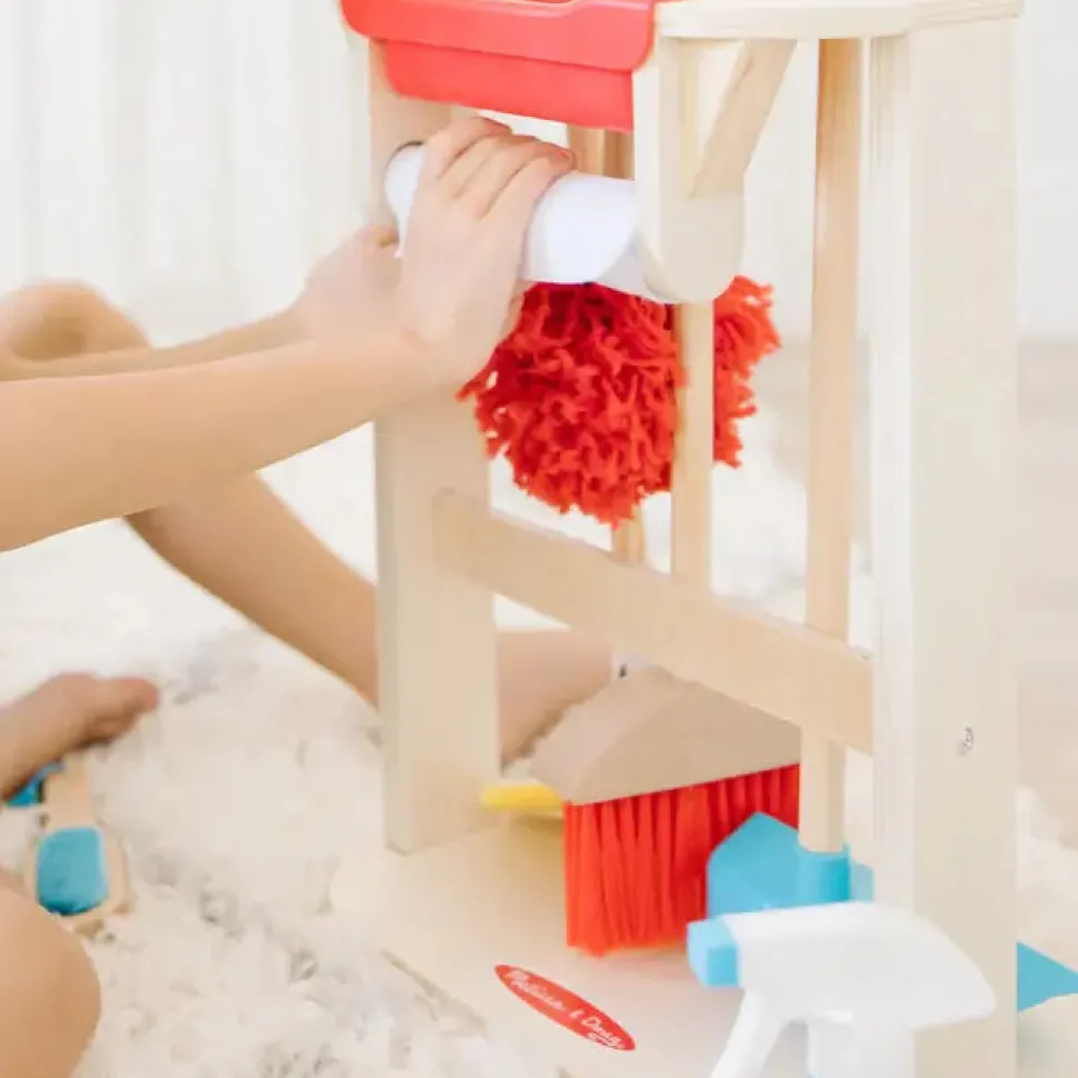 Melissa and Doug Deluxe Dust! Sweep! Mop! Cleaning Playset