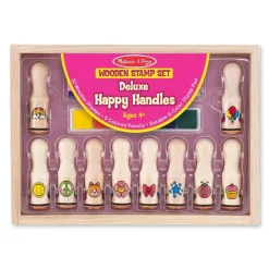 Melissa and Doug Deluxe Happy Handle Stamp Set