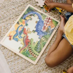 Melissa and Doug Dinosaur 24 Piece Wooden Jigsaw Puzzle