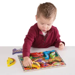 Melissa and Doug Dinosaurs 7 Piece Chunky Puzzle