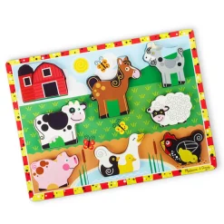 Melissa and Doug Farm 8 Piece Chunky Puzzle