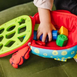 Melissa and Doug K’s Kids Take-Along Shape Sorter Baby and Toddler Toy