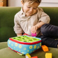 Melissa and Doug K’s Kids Take-Along Shape Sorter Baby and Toddler Toy