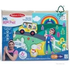 Melissa and Doug Ms. Rachel 6 Piece Wooden Song Puzzle