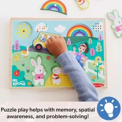 Melissa and Doug Ms. Rachel 6 Piece Wooden Song Puzzle