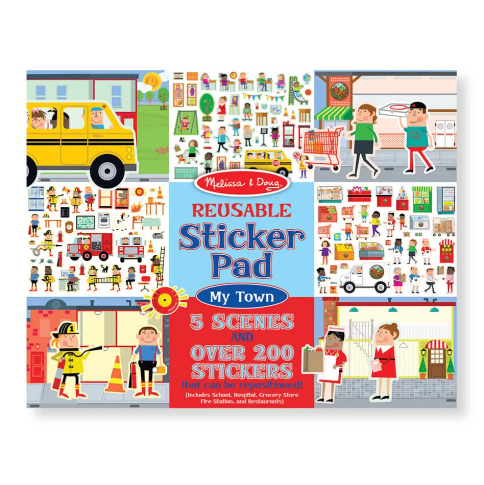 Melissa and Doug My Town Reusable Sticker Pad