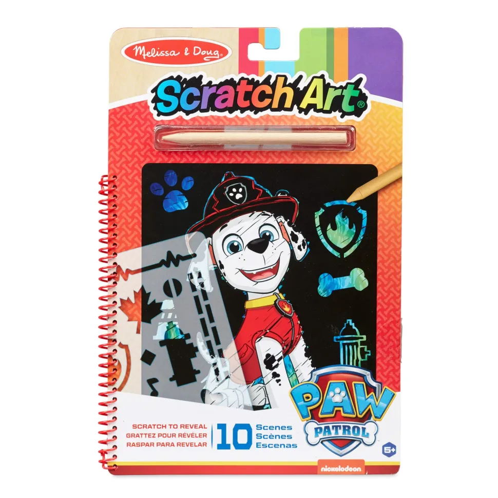 Melissa and Doug PAW Patrol Marshall Scratch Art Pad