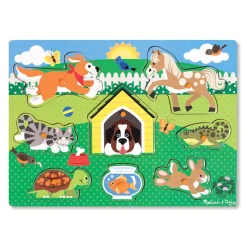 Melissa and Doug Pets 8 Piece Peg Puzzle