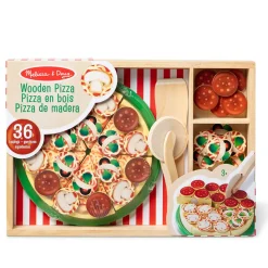 Melissa and Doug Pizza Party Wooden Food Play Set