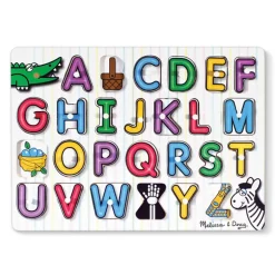 Melissa and Doug See-Inside Alphabet 26 Piece Peg Puzzle